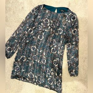NWT Lulu’s teal tunic blouse